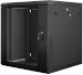 Lanberg :: Rack Cabinet 19" Wall-Mount 12U/600X450 (flat-pack) V2 Black, Glass door