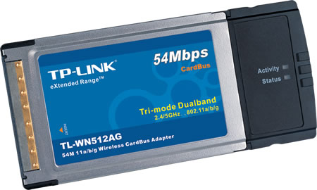 eXtended Range 54M Wireless Cardbus Adapter TP-Link WN512AG
