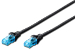 DIGITUS CAT 5e U/UTP patch cable 0.5m Black
