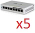Ubiquiti UniFi Switch 8 port 5-pack (US-8-60W-5)